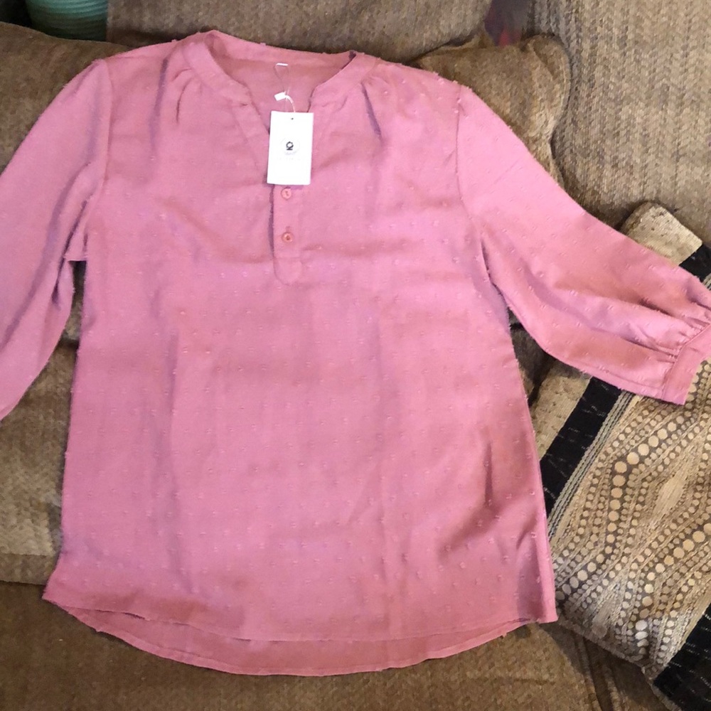 Brand New Swiss Polka Dot Tunic Top